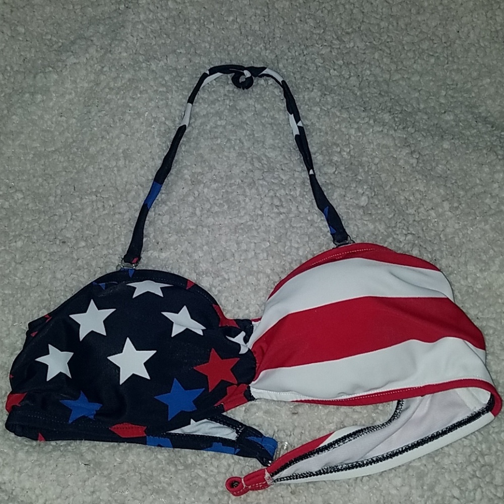 Stars & Stripes Swimsuit Top - Picture 1 of 6